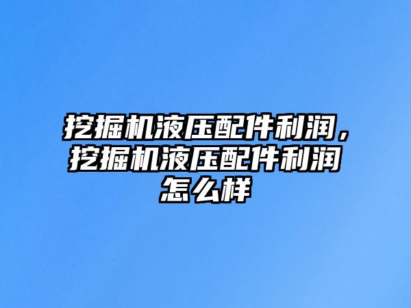 挖掘機液壓配件利潤，挖掘機液壓配件利潤怎么樣