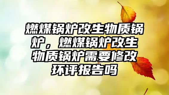 燃煤鍋爐改生物質鍋爐，燃煤鍋爐改生物質鍋爐需要修改環(huán)評報告嗎