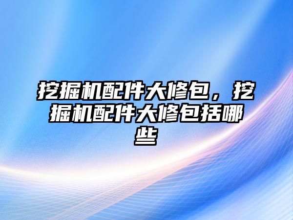 挖掘機(jī)配件大修包，挖掘機(jī)配件大修包括哪些