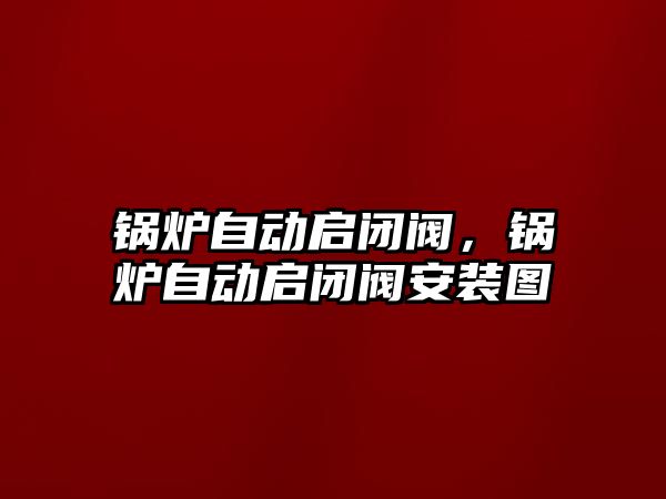 鍋爐自動啟閉閥，鍋爐自動啟閉閥安裝圖