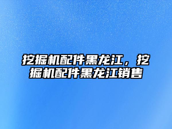 挖掘機配件黑龍江，挖掘機配件黑龍江銷售