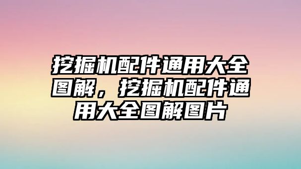 挖掘機(jī)配件通用大全圖解，挖掘機(jī)配件通用大全圖解圖片