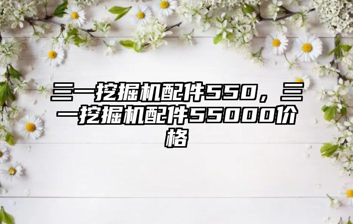 三一挖掘機配件550，三一挖掘機配件55000價格