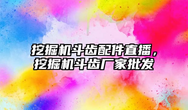 挖掘機斗齒配件直播，挖掘機斗齒廠家批發(fā)