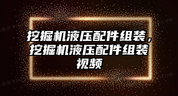 挖掘機液壓配件組裝，挖掘機液壓配件組裝視頻