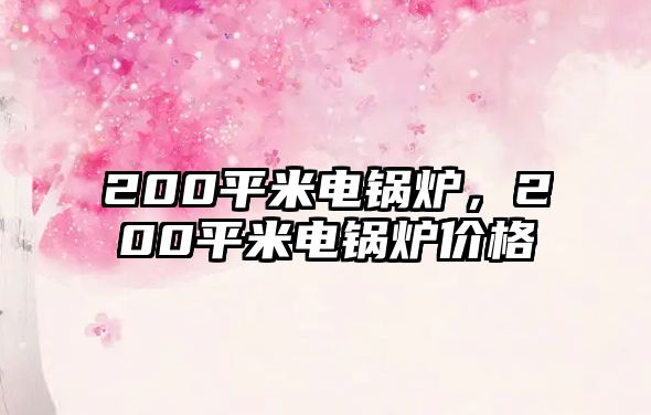 200平米電鍋爐，200平米電鍋爐價(jià)格