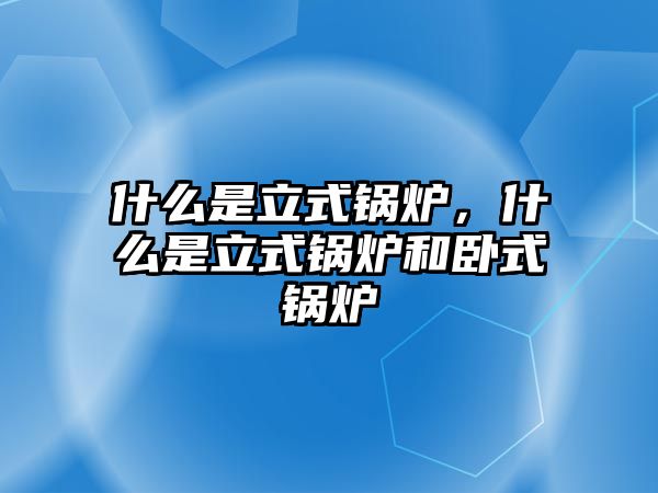 什么是立式鍋爐，什么是立式鍋爐和臥式鍋爐