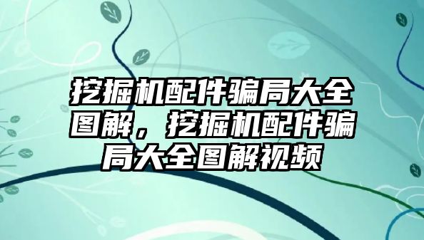 挖掘機配件騙局大全圖解，挖掘機配件騙局大全圖解視頻