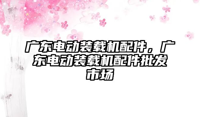 廣東電動裝載機配件，廣東電動裝載機配件批發(fā)市場