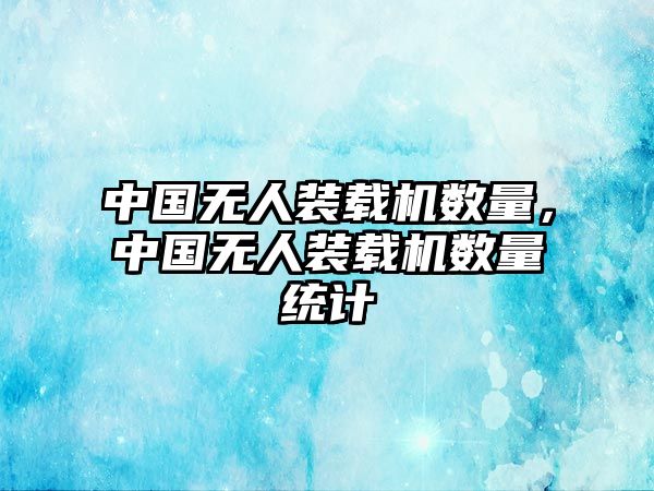 中國無人裝載機數量，中國無人裝載機數量統計