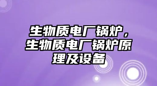 生物質(zhì)電廠鍋爐，生物質(zhì)電廠鍋爐原理及設(shè)備