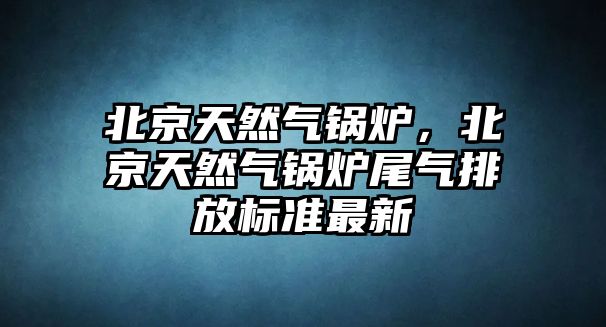 北京天然氣鍋爐，北京天然氣鍋爐尾氣排放標(biāo)準(zhǔn)最新