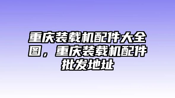 重慶裝載機配件大全圖，重慶裝載機配件批發(fā)地址