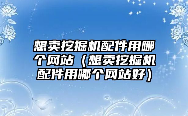 想賣(mài)挖掘機(jī)配件用哪個(gè)網(wǎng)站（想賣(mài)挖掘機(jī)配件用哪個(gè)網(wǎng)站好）