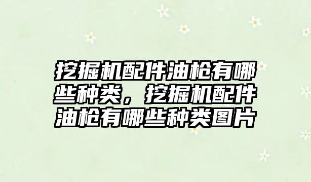 挖掘機配件油槍有哪些種類，挖掘機配件油槍有哪些種類圖片