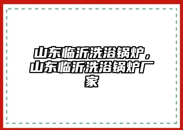 山東臨沂洗浴鍋爐，山東臨沂洗浴鍋爐廠家