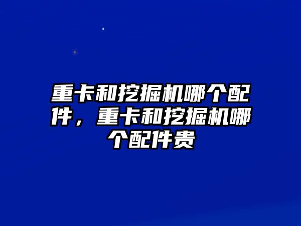 重卡和挖掘機(jī)哪個(gè)配件，重卡和挖掘機(jī)哪個(gè)配件貴