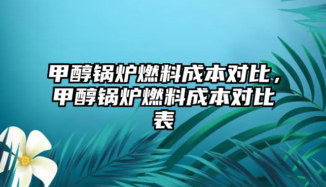 甲醇鍋爐燃料成本對(duì)比，甲醇鍋爐燃料成本對(duì)比表