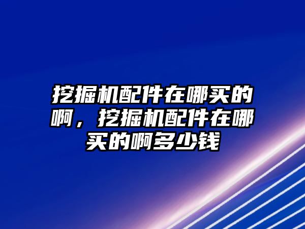 挖掘機配件在哪買的啊，挖掘機配件在哪買的啊多少錢