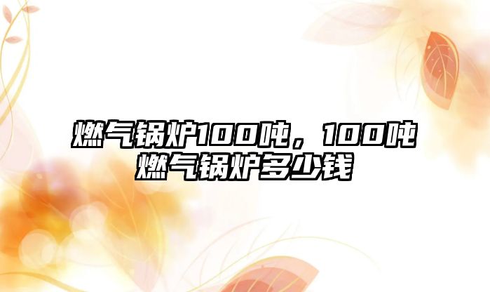 燃?xì)忮仩t100噸，100噸燃?xì)忮仩t多少錢