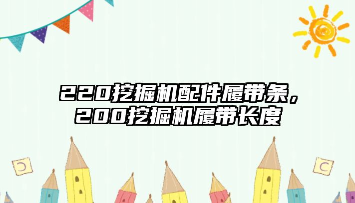 220挖掘機配件履帶條，200挖掘機履帶長度