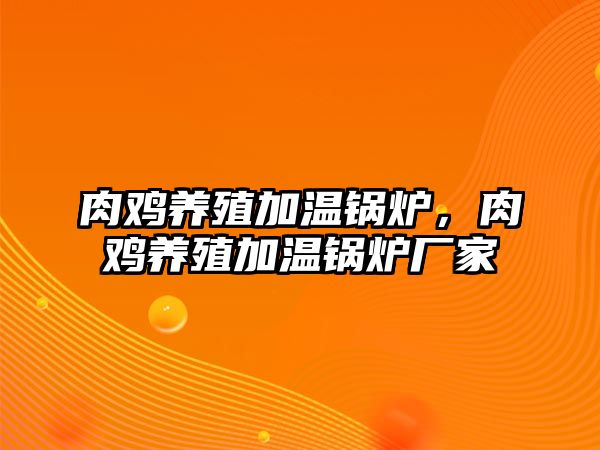 肉雞養(yǎng)殖加溫鍋爐，肉雞養(yǎng)殖加溫鍋爐廠家