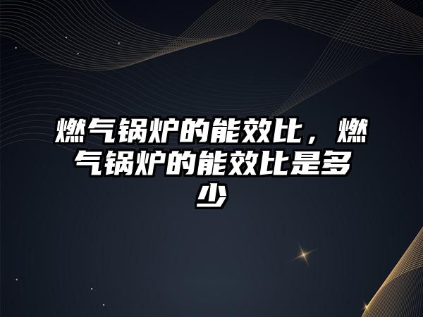 燃?xì)忮仩t的能效比，燃?xì)忮仩t的能效比是多少