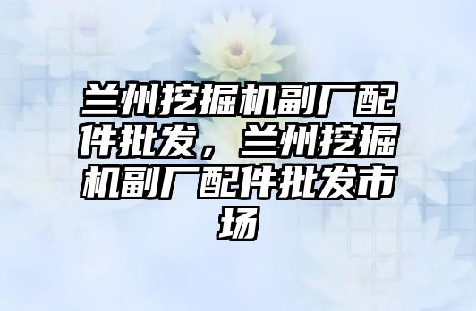 蘭州挖掘機副廠配件批發(fā)，蘭州挖掘機副廠配件批發(fā)市場