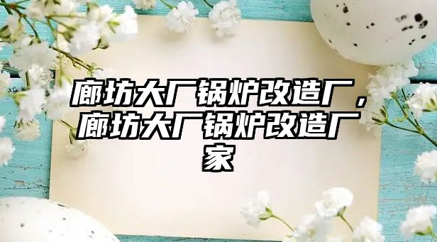 廊坊大廠鍋爐改造廠，廊坊大廠鍋爐改造廠家