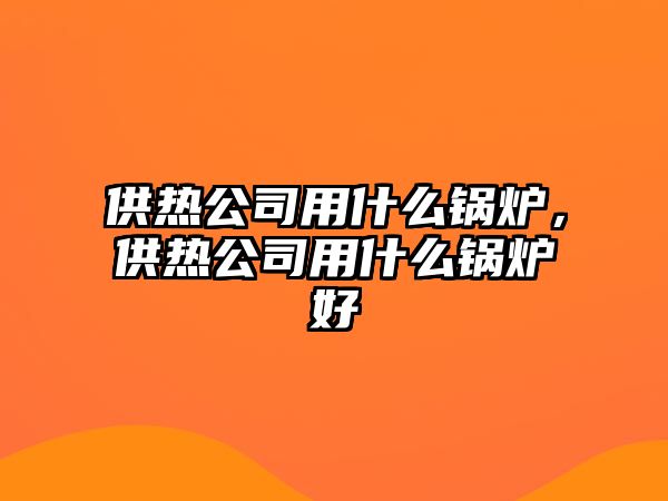 供熱公司用什么鍋爐，供熱公司用什么鍋爐好