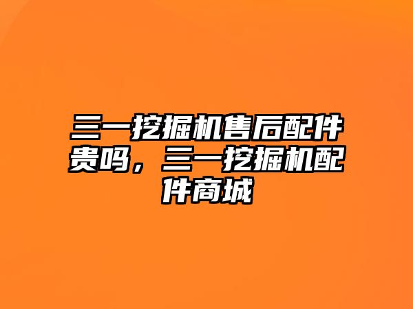 三一挖掘機(jī)售后配件貴嗎，三一挖掘機(jī)配件商城