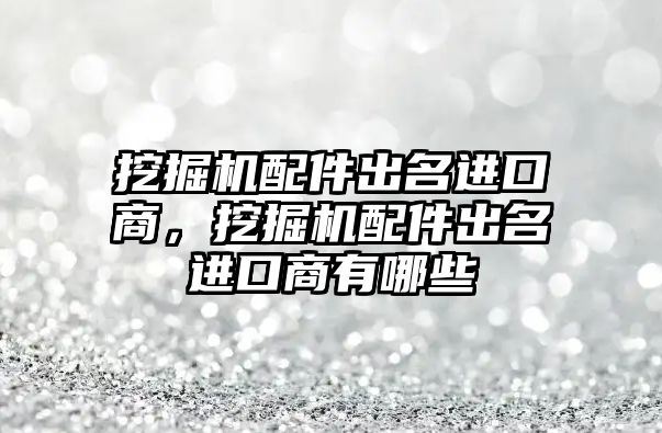 挖掘機配件出名進(jìn)口商，挖掘機配件出名進(jìn)口商有哪些