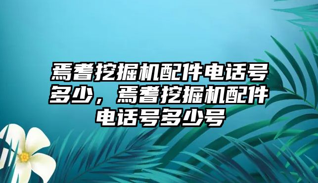 焉耆挖掘機(jī)配件電話號(hào)多少，焉耆挖掘機(jī)配件電話號(hào)多少號(hào)