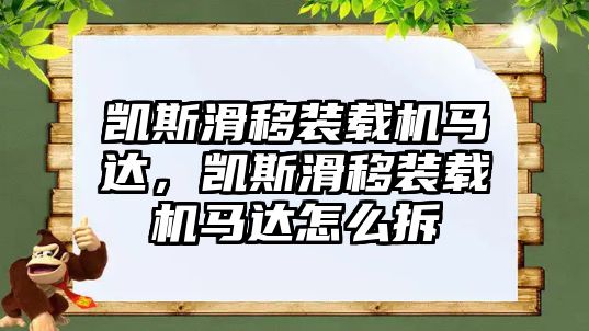 凱斯滑移裝載機(jī)馬達(dá)，凱斯滑移裝載機(jī)馬達(dá)怎么拆