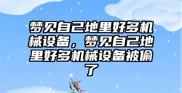 夢見自己地里好多機械設備，夢見自己地里好多機械設備被偷了