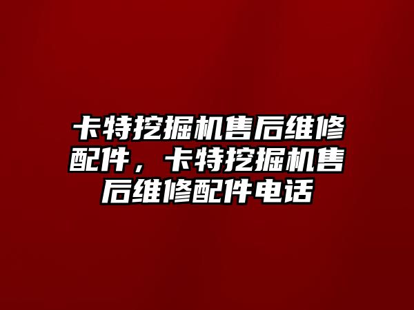 卡特挖掘機(jī)售后維修配件，卡特挖掘機(jī)售后維修配件電話