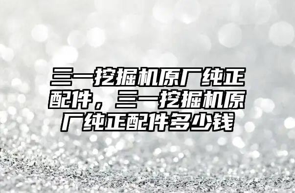 三一挖掘機(jī)原廠純正配件，三一挖掘機(jī)原廠純正配件多少錢