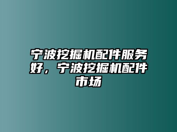 寧波挖掘機配件服務好，寧波挖掘機配件市場