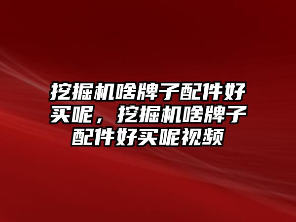 挖掘機啥牌子配件好買呢，挖掘機啥牌子配件好買呢視頻