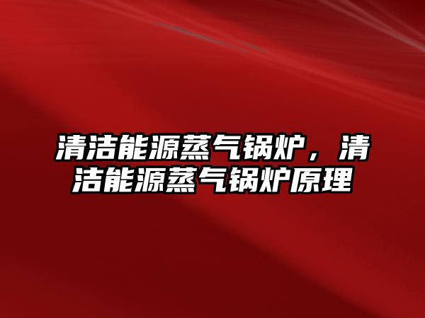 清潔能源蒸氣鍋爐，清潔能源蒸氣鍋爐原理