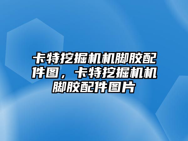 卡特挖掘機(jī)機(jī)腳膠配件圖，卡特挖掘機(jī)機(jī)腳膠配件圖片