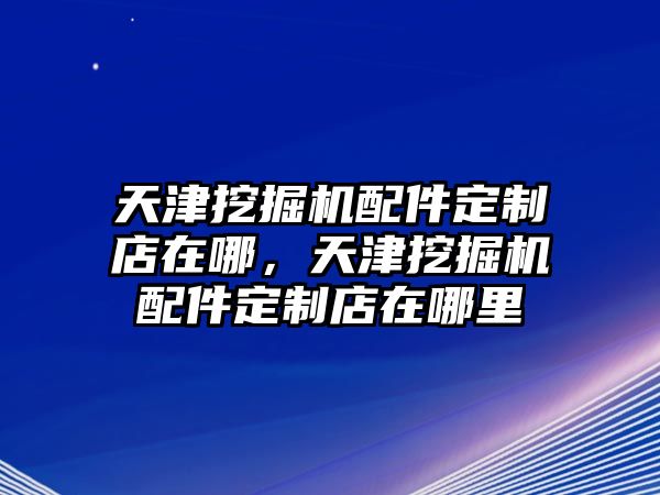 天津挖掘機(jī)配件定制店在哪，天津挖掘機(jī)配件定制店在哪里