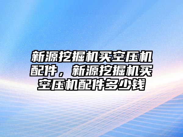 新源挖掘機(jī)買空壓機(jī)配件，新源挖掘機(jī)買空壓機(jī)配件多少錢