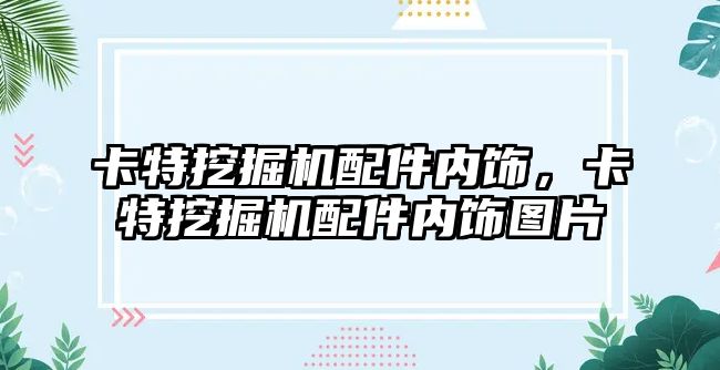 卡特挖掘機配件內飾，卡特挖掘機配件內飾圖片