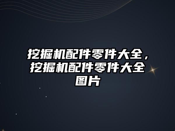 挖掘機配件零件大全，挖掘機配件零件大全圖片