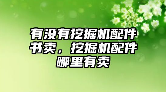 有沒有挖掘機配件書賣，挖掘機配件哪里有賣