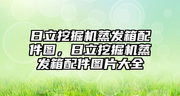 日立挖掘機蒸發(fā)箱配件圖，日立挖掘機蒸發(fā)箱配件圖片大全