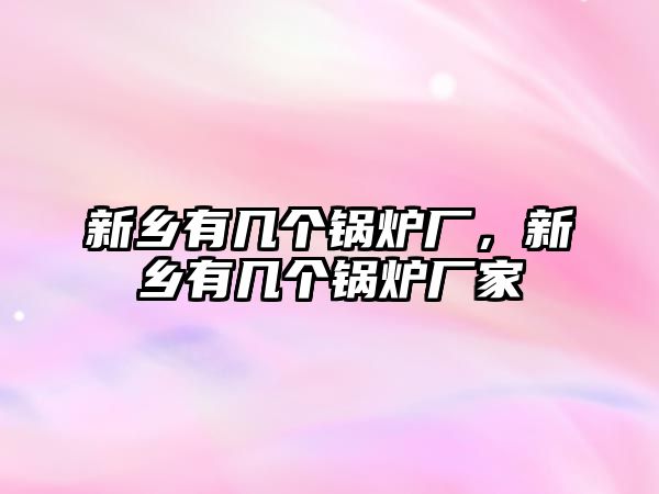 新鄉(xiāng)有幾個(gè)鍋爐廠，新鄉(xiāng)有幾個(gè)鍋爐廠家