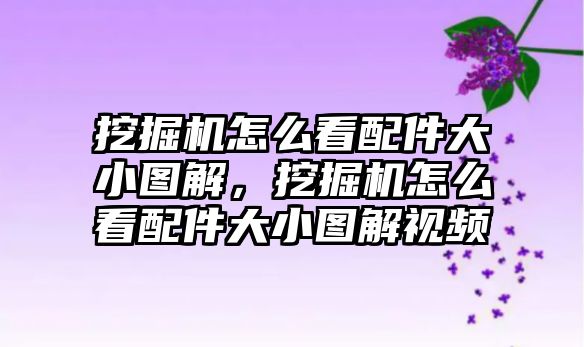 挖掘機怎么看配件大小圖解，挖掘機怎么看配件大小圖解視頻