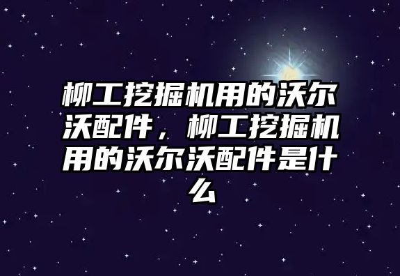 柳工挖掘機用的沃爾沃配件，柳工挖掘機用的沃爾沃配件是什么